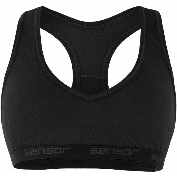 Sensor Sensor MERINO DF BLK Дамско бюстие, черно, размер