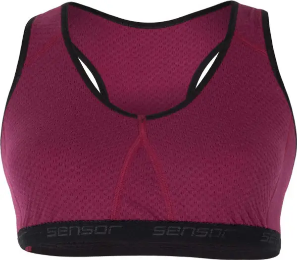Sensor Sensor MERINO DF Бюстие, винен, размер