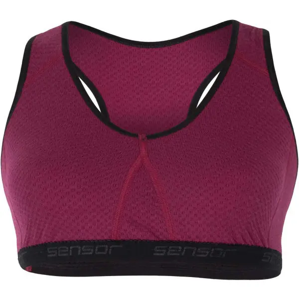 Sensor Sensor MERINO DF Бюстие, винен, размер