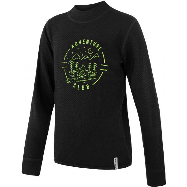 Sensor Sensor MERINO DF CLUB Детска функционална термо блуза, черно, размер