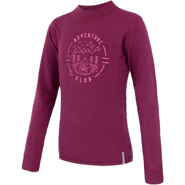 Sensor Sensor MERINO DF CLUB Детска функционална термо блуза, лилаво, размер