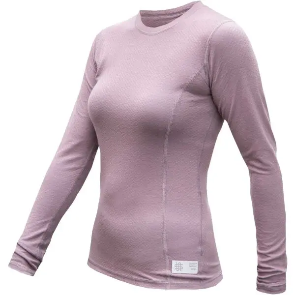 Sensor Sensor MERINO DF Дамска тениска с дълъг ръкав, лилаво, размер