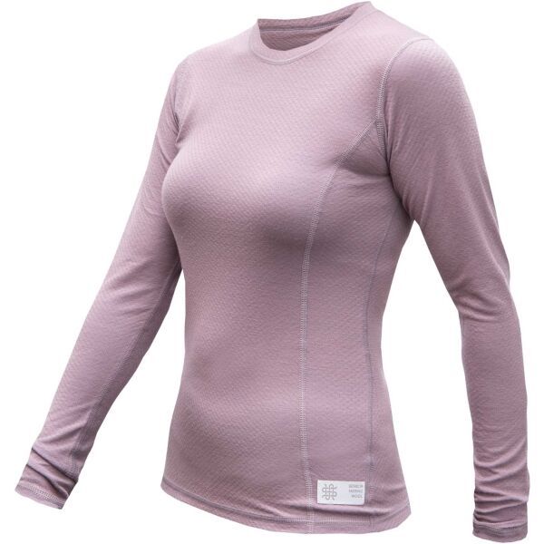 Sensor Sensor MERINO DF Дамска тениска с дълъг ръкав, лилаво, размер