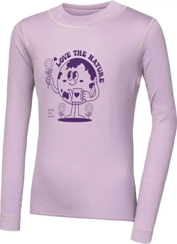 Sensor Sensor MERINO DF PLANET Детска функционална тениска, лилаво, размер