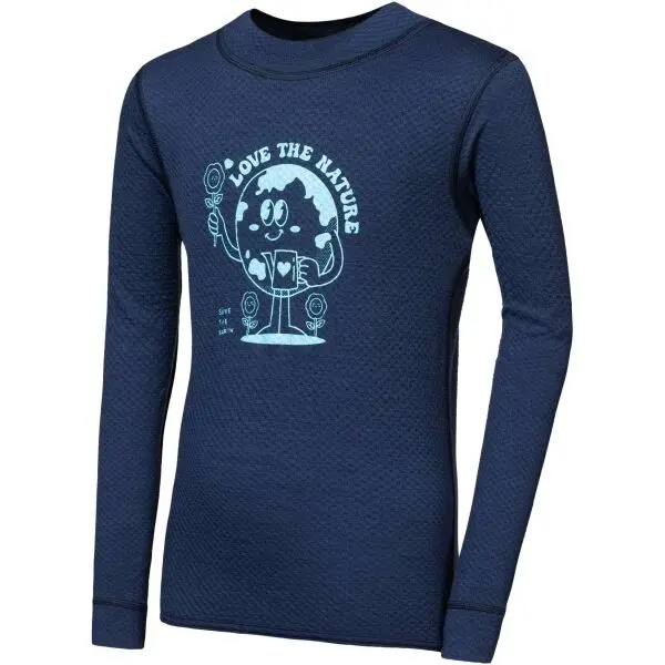 Sensor Sensor MERINO DF PLANET Детска функционална тениска, тъмносин, размер