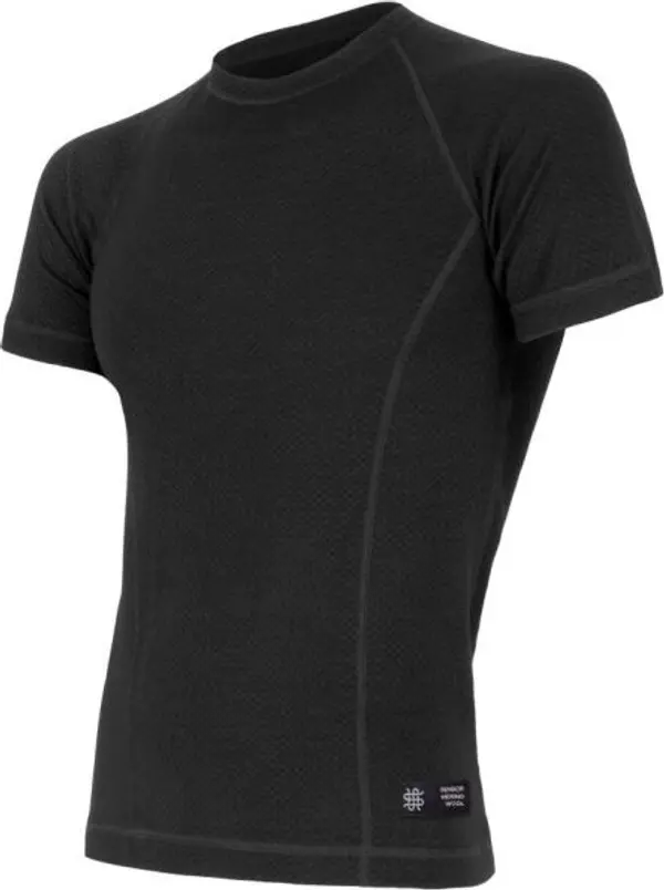 Sensor Sensor MERINO DOUBLE FACE Мъжка функционална тениска, черно, размер