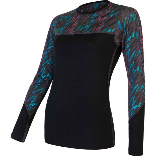 Sensor Sensor MERINO IMPRESS Дамска функционална блуза, черно, размер