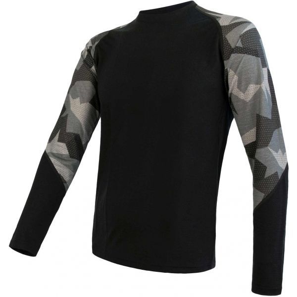 Sensor Sensor MERINO IMPRESS Мъжка функционална блуза, черно, размер