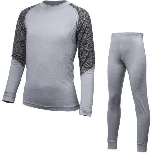 Sensor Sensor MERINO IMPRESS SET Детско функционално бельо, сиво, размер