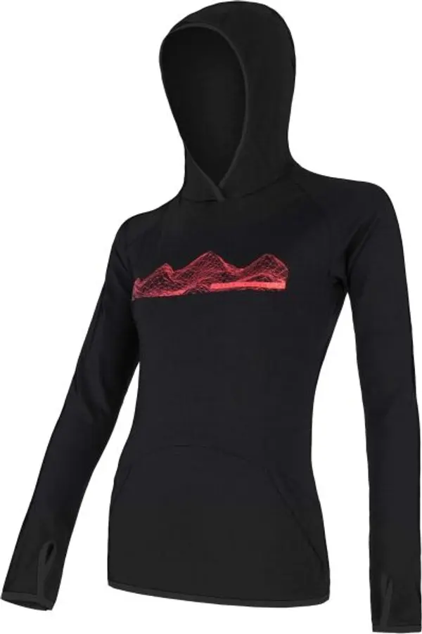 Sensor Sensor MERINO UPPER MOUNTAINS W Дамски суитшърт, черно, размер