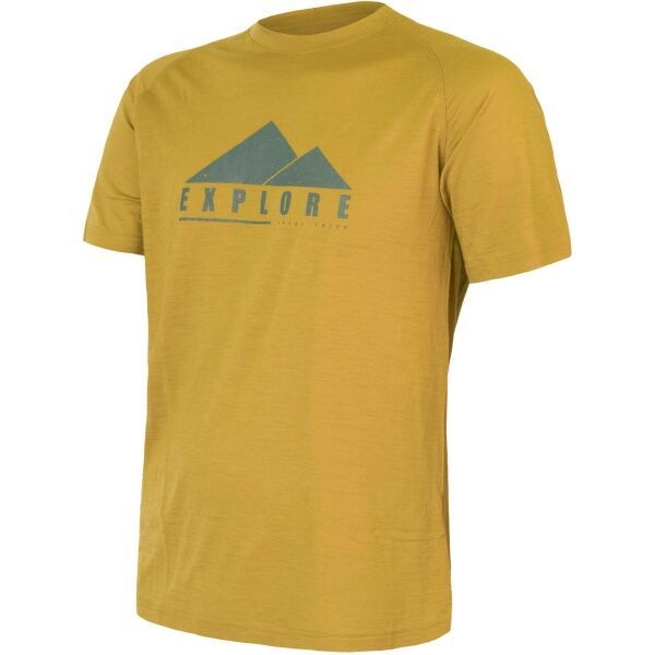 Sensor Sensor MERINO PT EXPLORE M Мъжка функционална тениска, жълто, размер XXL