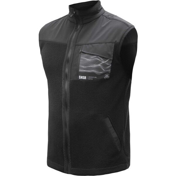 Sensor Sensor TEDDY Мъжки елек от флийс, черно, размер