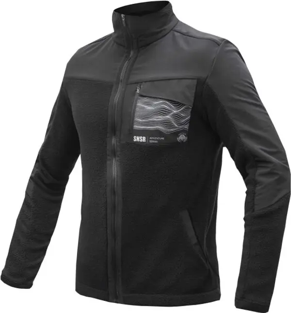 Sensor Sensor TEDDY Мъжко флийс яке, черно, размер