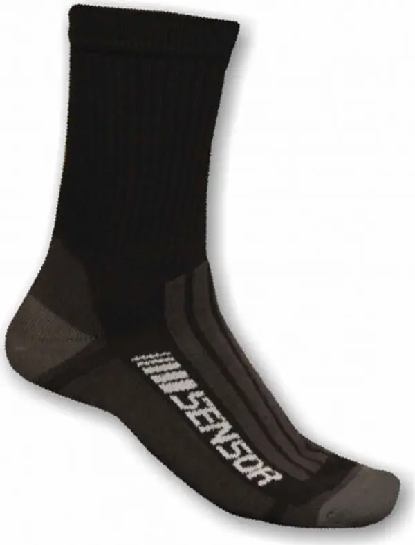 Sensor Sensor TREKING MERINO Функционални чорапи, черно, размер 3-5