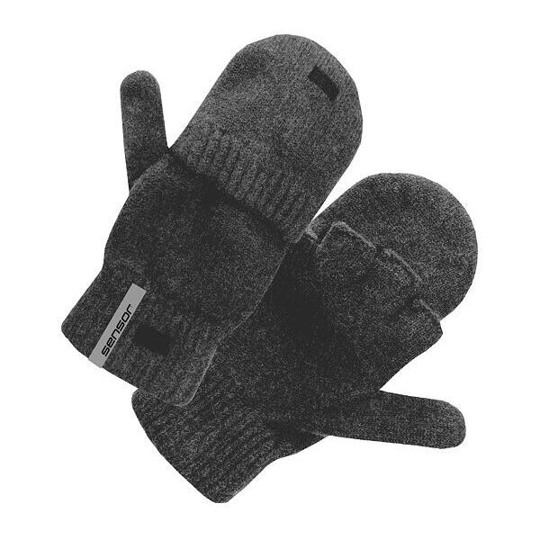 Sensor Sensor VIRGIN WOOL Зимни унисекс ръкавици, тъмносиво, размер