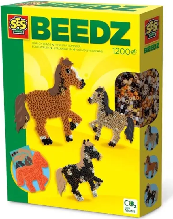 SES SES HORSES 1200 KS Мъниста за гладене, микс, размер