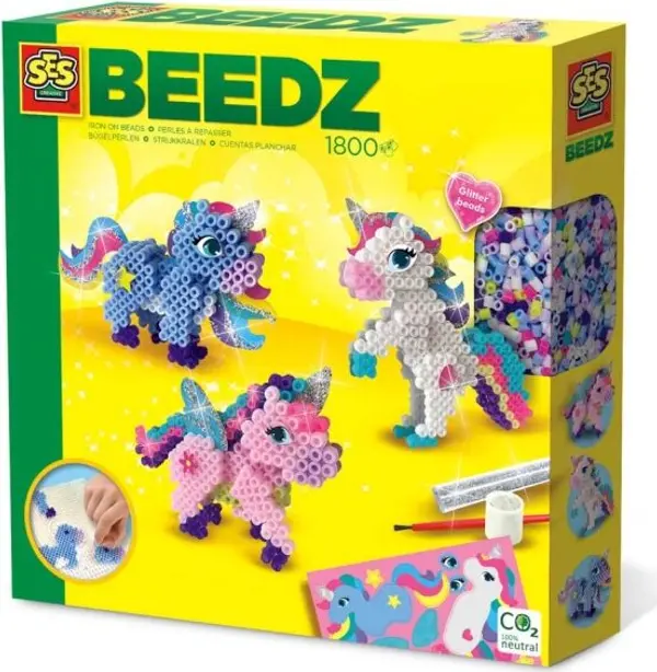 SES SES UNICORNS 1800 KS Мъниста за гладене, микс, размер