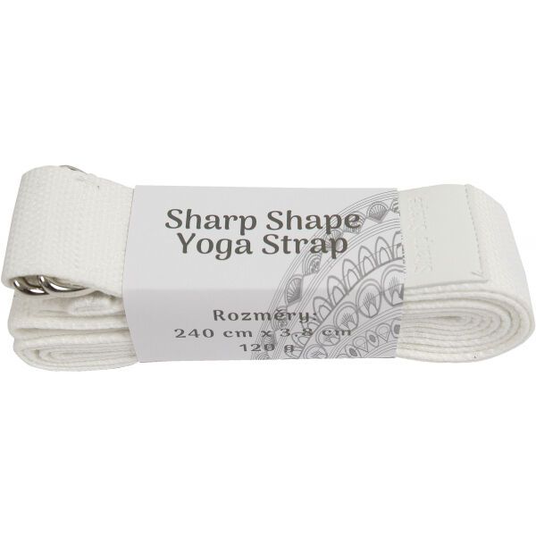 SHARP SHAPE SHARP SHAPE YOGA STRAP WHITE Йога лента, бяло, размер