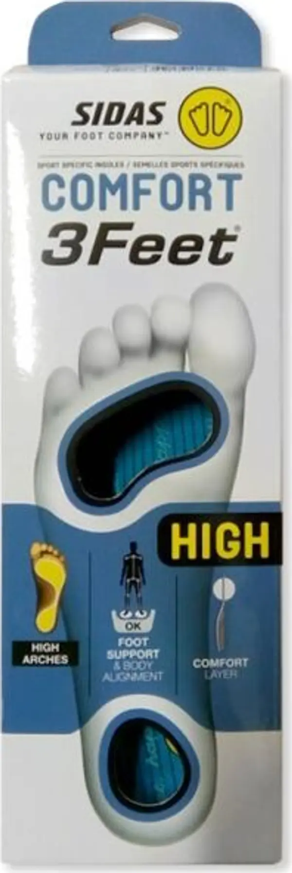 Sidas Sidas 3FEET COMFORT HIGH Стелки за обувки, синьо, размер 39-41