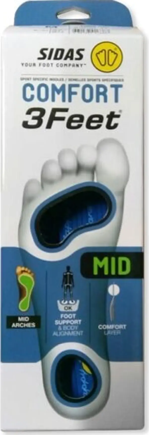 Sidas Sidas 3FEET COMFORT MID Стелки за обувки, синьо, размер