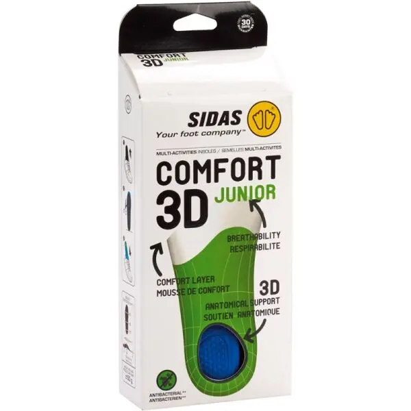 Sidas Sidas COMFORT 3D JUNIOR Детски стелки за обувки, синьо, размер