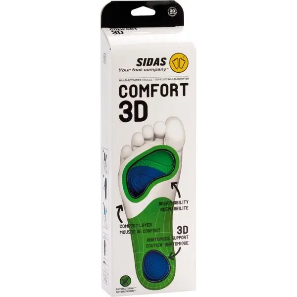 Sidas Sidas COMFORT 3D Стелки за обувки, синьо, размер 46-48