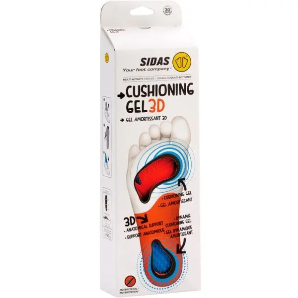 Sidas Sidas CUSHIONING GEL 3D Гел стелки за обувки, синьо, размер