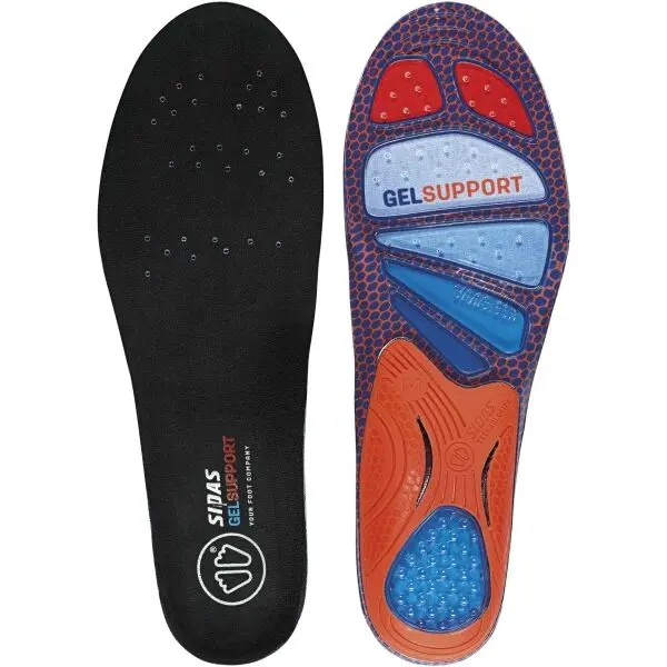 Sidas Sidas CUSHIONING GEL SUPPORT V2 Стелки за обувки от гел, черно, размер 37-38