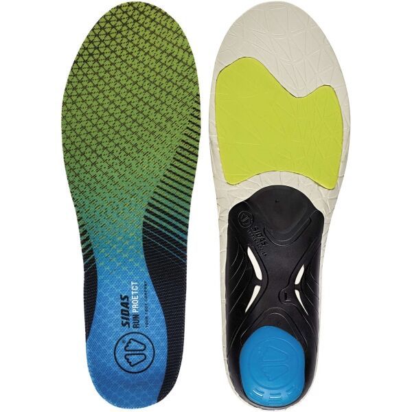 Sidas Sidas RUN 3D PROTECT Стелки за обувки, зелено, размер