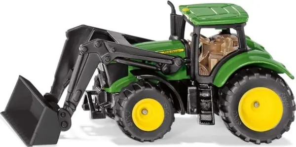 SIKU SIKU JOHN DEERE WITH FRONT LOADER Трактор-фадрома, зелено, размер