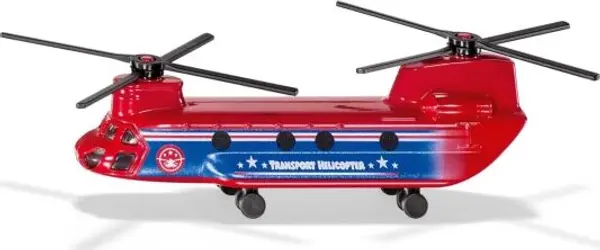 SIKU SIKU TRANSPORT HELICOPTER Пътнически хеликоптер, червено, размер