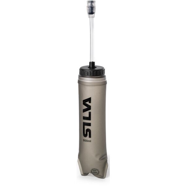 Silva Silva SOFT FLASK STRAW 500ML Бутилка, сиво, размер