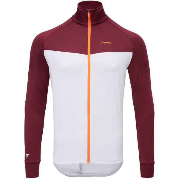 SILVINI SILVINI MATESIO Мъжки суитшърт с цип по цялата дължина на предницата, бяло, размер