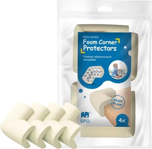 Sipo Sipo FOAM PROTECTORS 4KS Защита на ъглите и ръбовете, бяло, размер