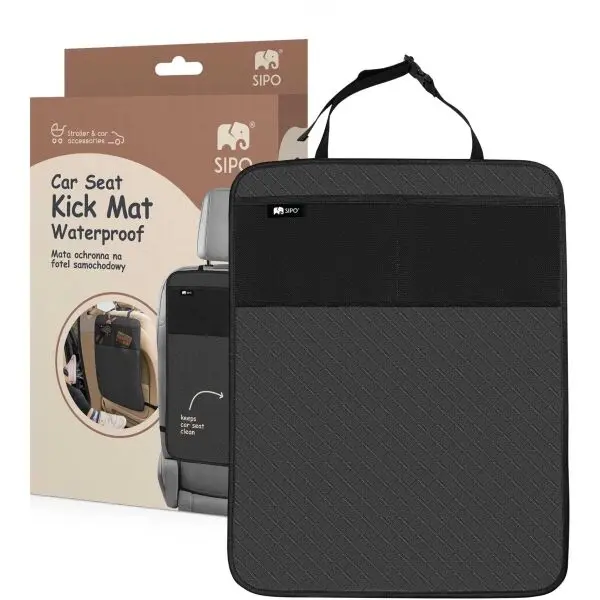 Sipo Sipo SEAT PROTECTION Защита за седалка-облегалка на автомобила/органайзер, черно, размер