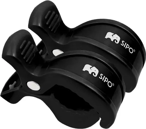 Sipo Sipo STROLLER CLIPS 2KS Клипове за детска количка, черно, размер
