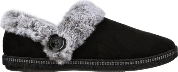 Skechers Skechers COZY CAMPFIRE Дамски затоплени пантофки, черно, размер