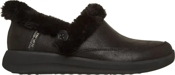 Skechers Skechers COZY ESCAPE Дамски затоплени пантофки, черно, размер