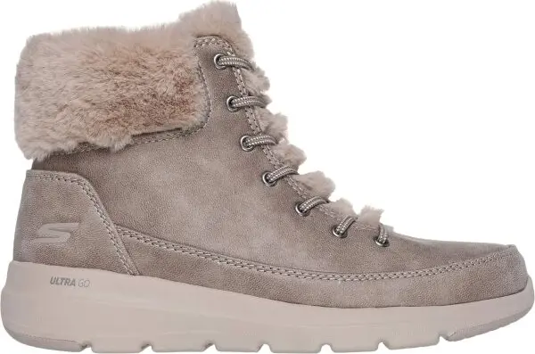 Skechers Skechers GLACIAL ULTRA - WONDERLAND Дамски зимни обувки, сиво, размер