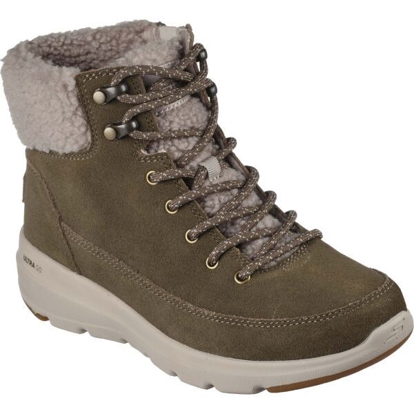 Skechers Skechers GLACIAL ULTRA - WOODLANDS Дамски зимни обувки, khaki, размер