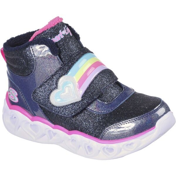 Skechers Skechers HEART LIGHTS - BRILLIANT RAINBOW Зимно обувки за момичета, тъмносин, размер