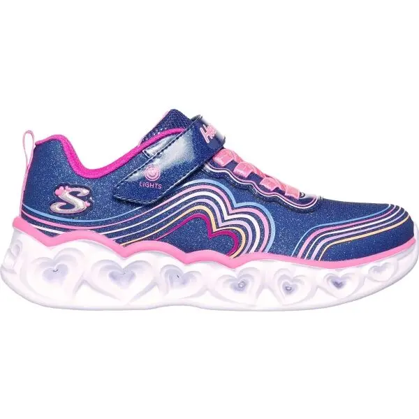 Skechers Skechers HEART LIGHTS Момичешки спортни маратонки, тъмносин, размер