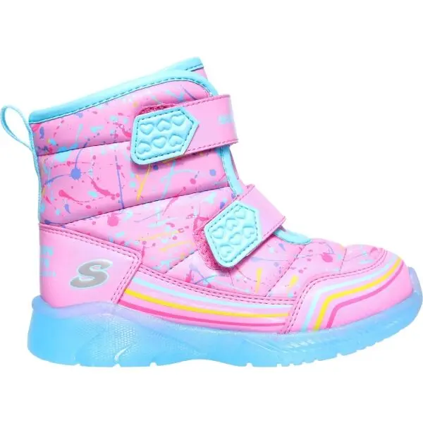 Skechers Skechers ILLUMI-BRIGHTS-POWER PAINT Момичешки зимни обувки, розово, размер