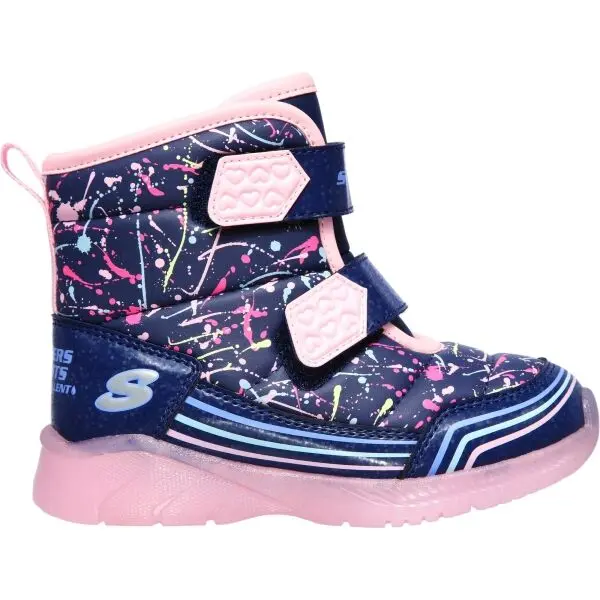 Skechers Skechers ILLUMI-BRIGHTS-POWER PAINT Момичешки зимни обувки, тъмносин, размер