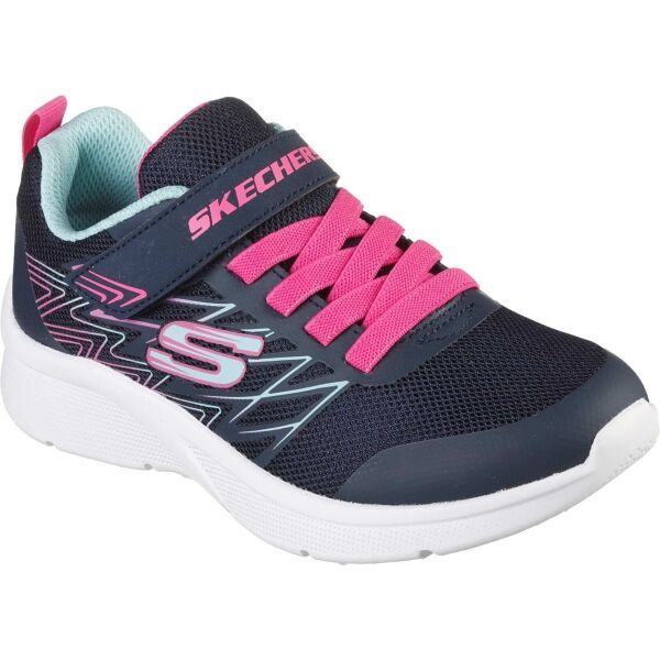 Skechers Skechers MICROSPEC-BOLD DELIGHT Момичешки обувки за свободното време, тъмносин, размер