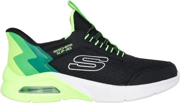 Skechers Skechers MICROSPEC MAX - BRISK STRIPE Детски ежедневни обувки, черно, размер