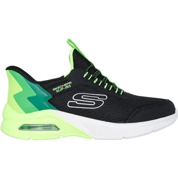 Skechers Skechers MICROSPEC MAX - BRISK STRIPE Детски ежедневни обувки, черно, размер