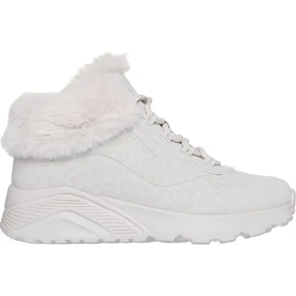 Skechers Skechers UNO LITE - COZY LEOPARD Момичешки зимни обувки, сиво, размер