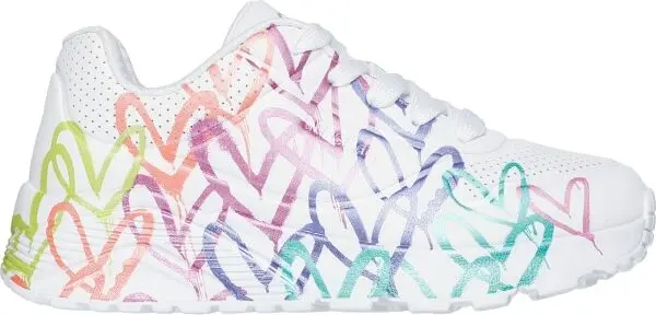 Skechers Skechers UNO LITE Детски обувки за свободното време за момичета, бяло, размер