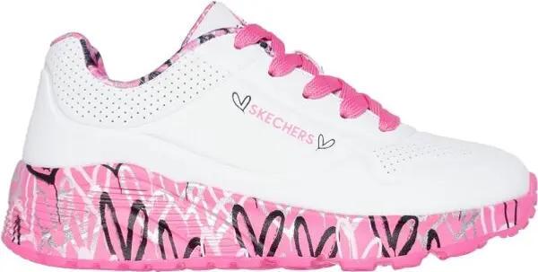 Skechers Skechers UNO LITE - LOVELY LUV Детски обувки за свободното време, бяло, размер